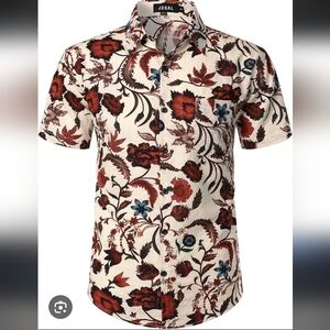 Floral Print Men's Shirt